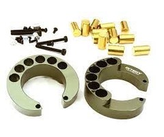 INTEGY C27938GUN	- Portal Axle Counterweight Add-On (2) for Traxxas TRX-4 Scale & Trail Crawler