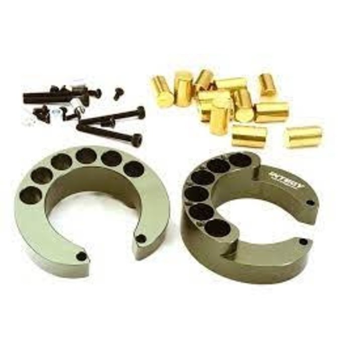 INTEGY C27938GUN	- Portal Axle Counterweight Add-On (2) for Traxxas TRX-4 Scale & Trail Crawler