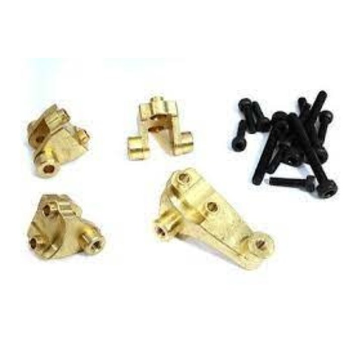 INTEGY C31160 - 	Brass Alloy 50g Total Axle Mount (4) for Traxxas TRX-4 Scale & Trail Crawler