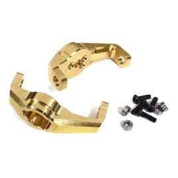 INTEGY C29880 - Brass Alloy 57g Each Caster Blocks for Traxxas TRX-4 Scale & Trail Crawler