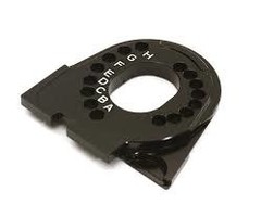 INTEGY C27982BLACK - Billet Machined Motor Mounting Plate for Traxxas TRX-4 Scale & Trail Crawler