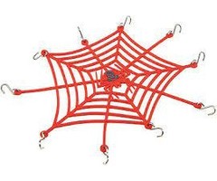 INTEGY C31002RED - Realistic Rubber Cargo Net 174x135mm for 1/10 Scale Crawler