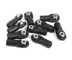 INTEGY C30016 - M4 Size Straight 22mm Length Ball Ends Type Tie Rod Ends, w/ 3mm Ball Links