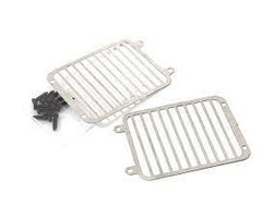 INTEGY C29526SILVER - Realistic Scale Metal Headlight Guards (2) for Traxxas G500 / G63 Crawler