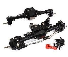 INTEGY C31212BLACK - Reversible Rotation F& Axle Assembly w/ Internals for 1/10 SCX10 II & SCX10 III