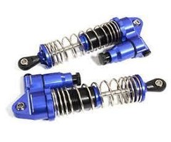 INTEGY C30200BLUE - Alloy 90mm Piggyback Shock(2) w/ Rebound Adjust for SCX-10, SCX10 II & SCX10 III