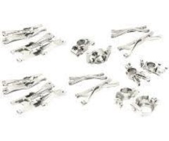 INTEGY C26835SILVER - Billet Machined Suspension Conversion Kit for Traxxas X-Maxx 4X4