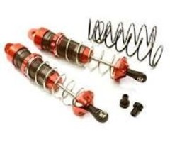 INTEGY C28475RED - Machined 105mm Rear Big Bore Shocks for Traxxas 1/10 Stampede, Rustler & Slash