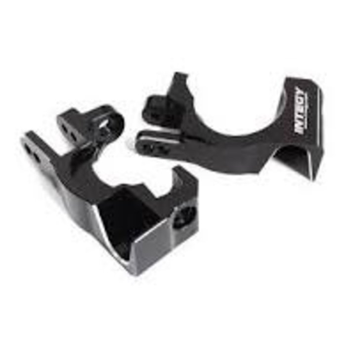 INTEGY C26402BLACK - Billet Machined Caster Blocks for Traxxas 1/10 Slash 4X4 & Rustler 4X4