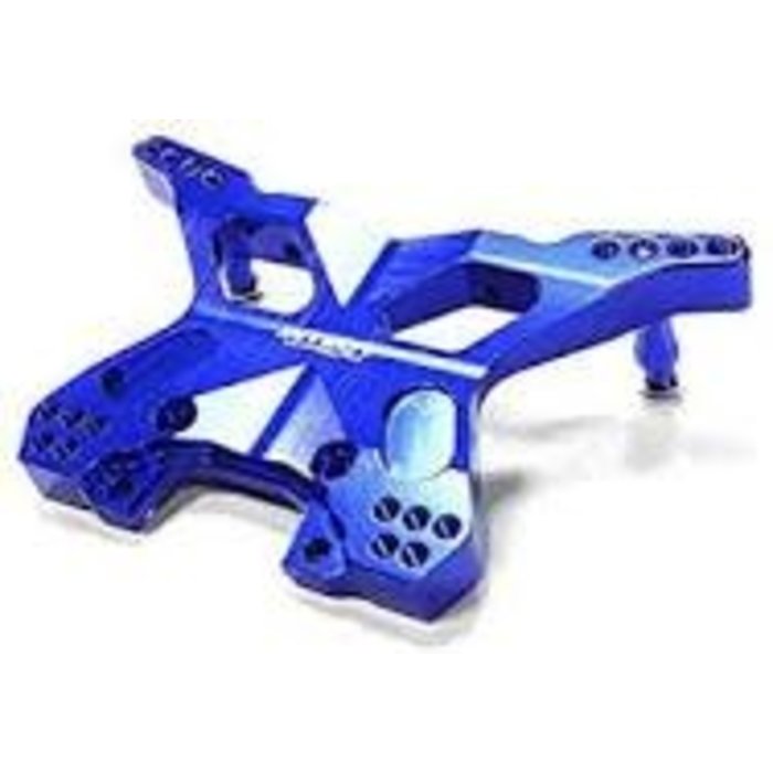 INTEGY C26399BLUE - Billet Machined Rear Shock Tower for Traxxas 1/10 Slash 4X4