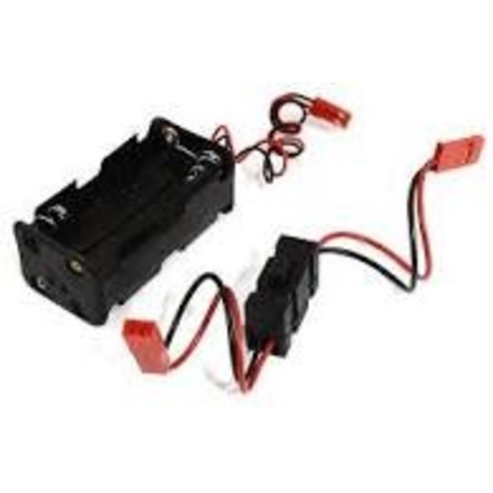 INTEGY C29797 - Battery Box 4 Cells w/On/Off Switch, AA Size for Charging, RX, LED & Cooling Fan