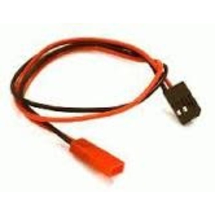 INTEGY C28102 - 300mm Silicone Wire JST Style 2 Pin to FUT Male Plug Wire Harness