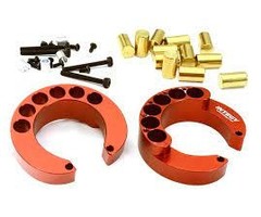 INTEGY C27938RED - Portal Axle Counterweight Add-On (2) for Traxxas TRX-4 Scale & Trail Crawler