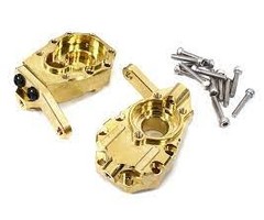 INTEGY C29881 - Brass Alloy 73g Each Front Inner Portal Drive Housings for Traxxas TRX-4 Crawler