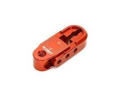 INTEGY C28401RED - Alloy Adjustable Length Steering Servo Horn 25T for Traxxas TRX-4 (r=16-21mm)