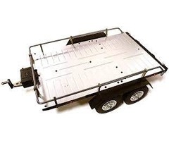 INTEGY C26670GUN - V2 Machined Alloy Flatbed Dual Axle Car Trailer Kit for 1/10 Scale RC