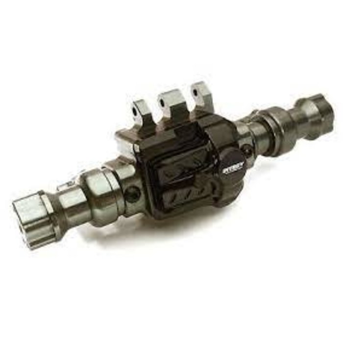 INTEGY C28707GUN - Billet Machined Rear Axle Housing for Traxxas TRX-4 Scale & Trail Crawler