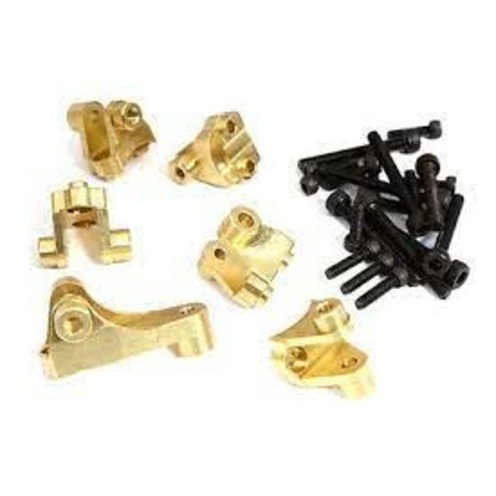 INTEGY C31161 - Brass Alloy 72g Total Axle Mount (6) for Traxxas TRX-6 Scale & Trail Crawler