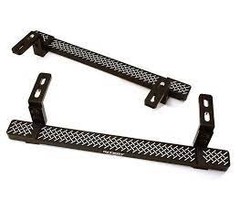 INTEGY C28485BLACK - Alloy Machined Side Step Plate Set for Traxxas TRX-4 Defender & Sport