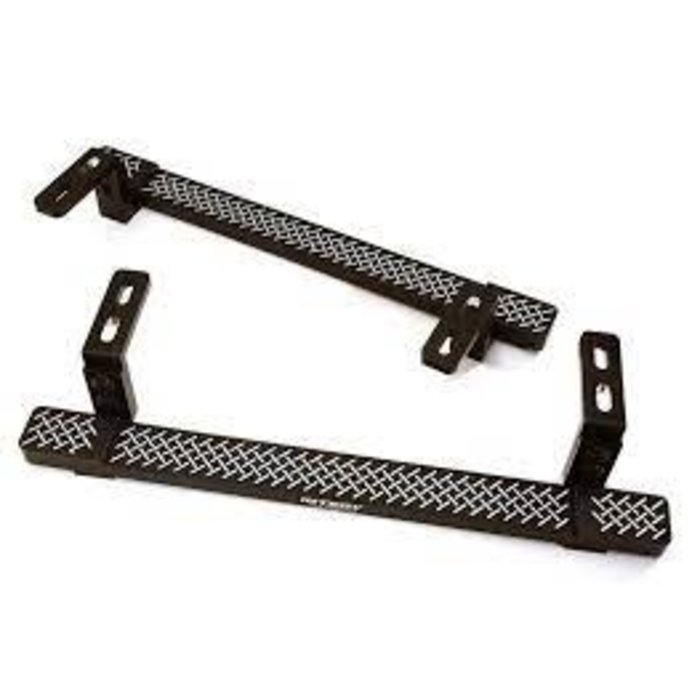 INTEGY C28485BLACK - Alloy Machined Side Step Plate Set for Traxxas TRX-4 Defender & Sport