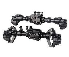 INTEGY C30088BLACK - Alloy Front & Rear Portal, Axle Housings & Uprights for Traxxas TRX-4 Crawler