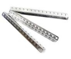 INTEGY C29888 - Metal L-Shape Slotted Right Angle Bar Bracket (5) L=75mm for DIY Toys