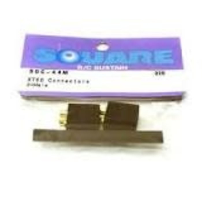 INTEGY SQ-SGC-44M - Square R/C XT-60 Connectors (2x Male)