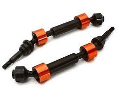 INTEGY C28165RED - HD Steel Front Universal Drive Shaft (2) for 1/10 Slash 4X4 & Stampede 4X4