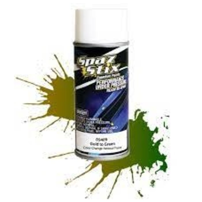 Spaz Stix SZX05409 - Color Change Aerosol Paint, Gold/Green, 3.5oz Can