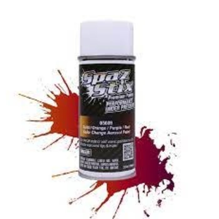 Spaz Stix SZX05609 - Color Change Aerosol Paint, Gold/Orange/Purple/Red, 3.5oz Can