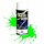SZX02159 - Green Fluorescent Aerosol Paint, 3.5oz Can