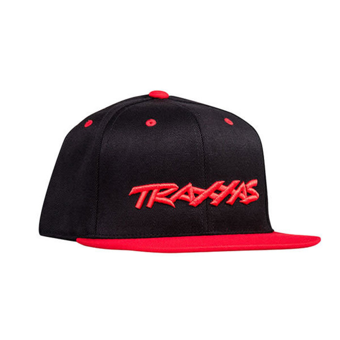 Traxxas 1183 - BLR - SNAP HAT FLAT BILL BLACK/RED OSFA