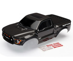Traxxas 5826A - Body, Ford Raptor®, Black (Heavy Duty)/ Decals