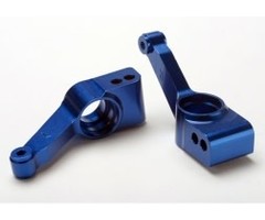 Traxxas 1952X - Carriers, stub axle (blue-anodized 6061-T6 aluminum) (rear) (2)