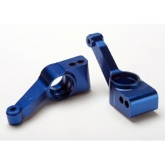 Traxxas 1952X - Carriers, stub axle (blue-anodized 6061-T6 aluminum) (rear) (2)