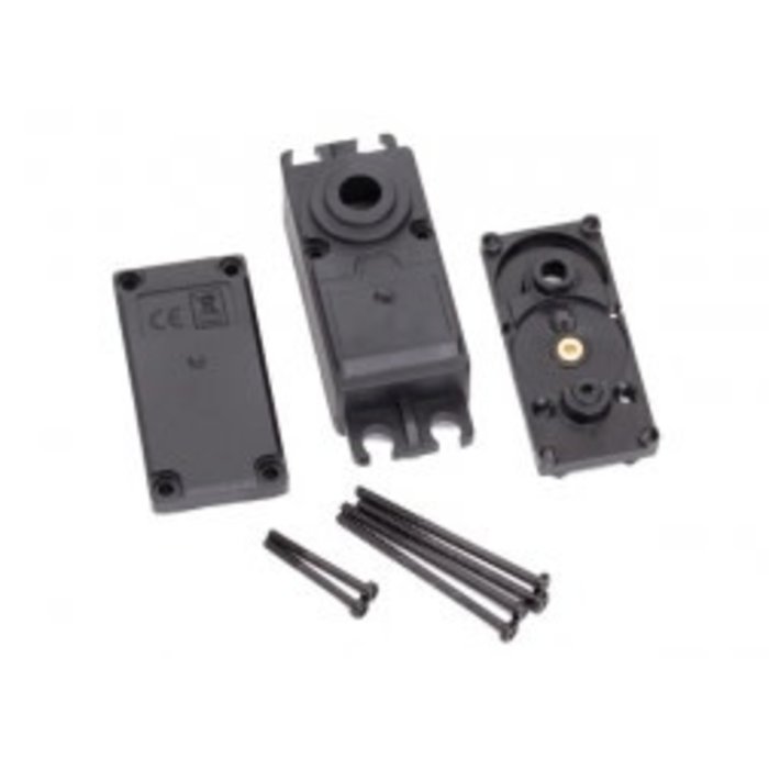 Traxxas 2251 - Servo case, plastic (top, middle, bottom)/ gaskets/ hardware (for 2250, 2255 servos)