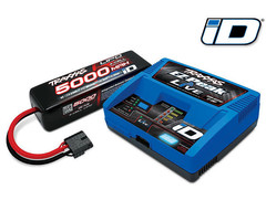 Traxxas 2996X - 4s LiPo Completer w/ EZ-Peak Live Charger (includes #2971 iD charger (1), #2889X 5000mAh 14.8V 4-cell 25C LiPo battery (1))