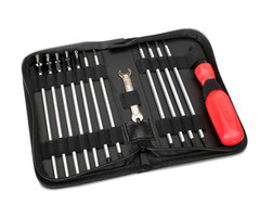 Traxxas 3415 - Tool Set with Pouch (includes 1.5mm, 2.0mm, 2.5mm, 3.0mm, 3.5mm, 4mm drivers/ 4mm, 5mm, 5.5mm, 7mm and 8mm nut drivers/ 2mm, 4mm, and 5mm slotted screwdrivers/ #00 Phillips, #0 Phillips, and #1 Phillips screwdrivers/ 4mm and 8mm wrench/ driver hand