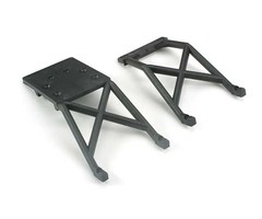 Traxxas 3623-BLK - Skid plates, front & rear (black)