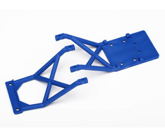 Traxxas 3623X - Skid plates, front & rear (blue)