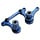 3743A - Steering bellcranks, drag link (blue-anodized 6061-T6 aluminum)/ 5x8mm ball bearings (4)/ hardware (assembled)