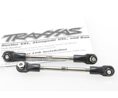 Traxxas 3745 - Turnbuckles, toe link, 59mm (78mm center to center) (2) (assembled with rod ends and hollow balls)