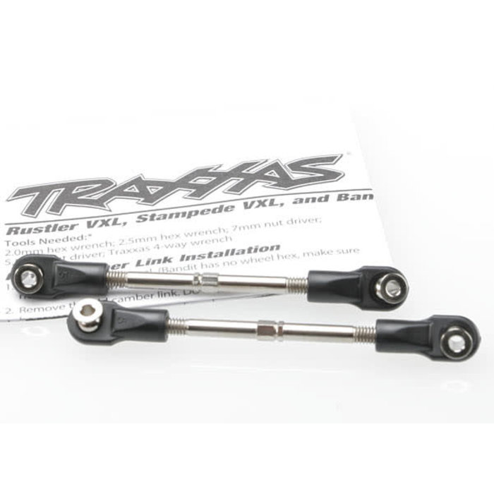 Traxxas 3745 - Turnbuckles, toe link, 59mm (78mm center to center) (2) (assembled with rod ends and hollow balls)