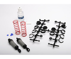 Traxxas 3760A - Ultra Shocks (gray) (long) (complete w/ spring pre-load spacers & springs) (2)