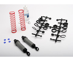 Traxxas 3762A - Ultra Shocks (grey) (xx-long) (complete w/ spring pre-load spacers & springs) (rear) (2)