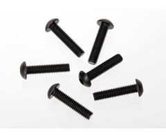 Traxxas 3929 - Screws, 4x18mm button-head machine (hex drive) (6)