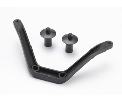 Traxxas 6715 - Body mount (1)/ body mount post (2) (front)
