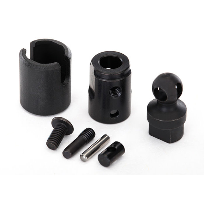 Traxxas 8295 - Output drive, transmission or differential (pin retainer (1)/ drive cup (1)/ drive ball (1)/ drive pin (1)/ 3x11 screw pin (1)/ cross pin (black) (1) 3x6 BCS with threadlock (1))