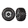 9072 - Tires & wheels, assembled, glued (black chrome 2.8' wheels, Sledgehammer® tires, foam inserts) (2) (TSM® rated)