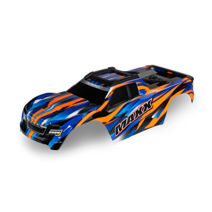 Traxxas 8918T - Body, Maxx®, Orange (painted, decals applied) (fits Maxx® with extended chassis (352mm wheelbase))